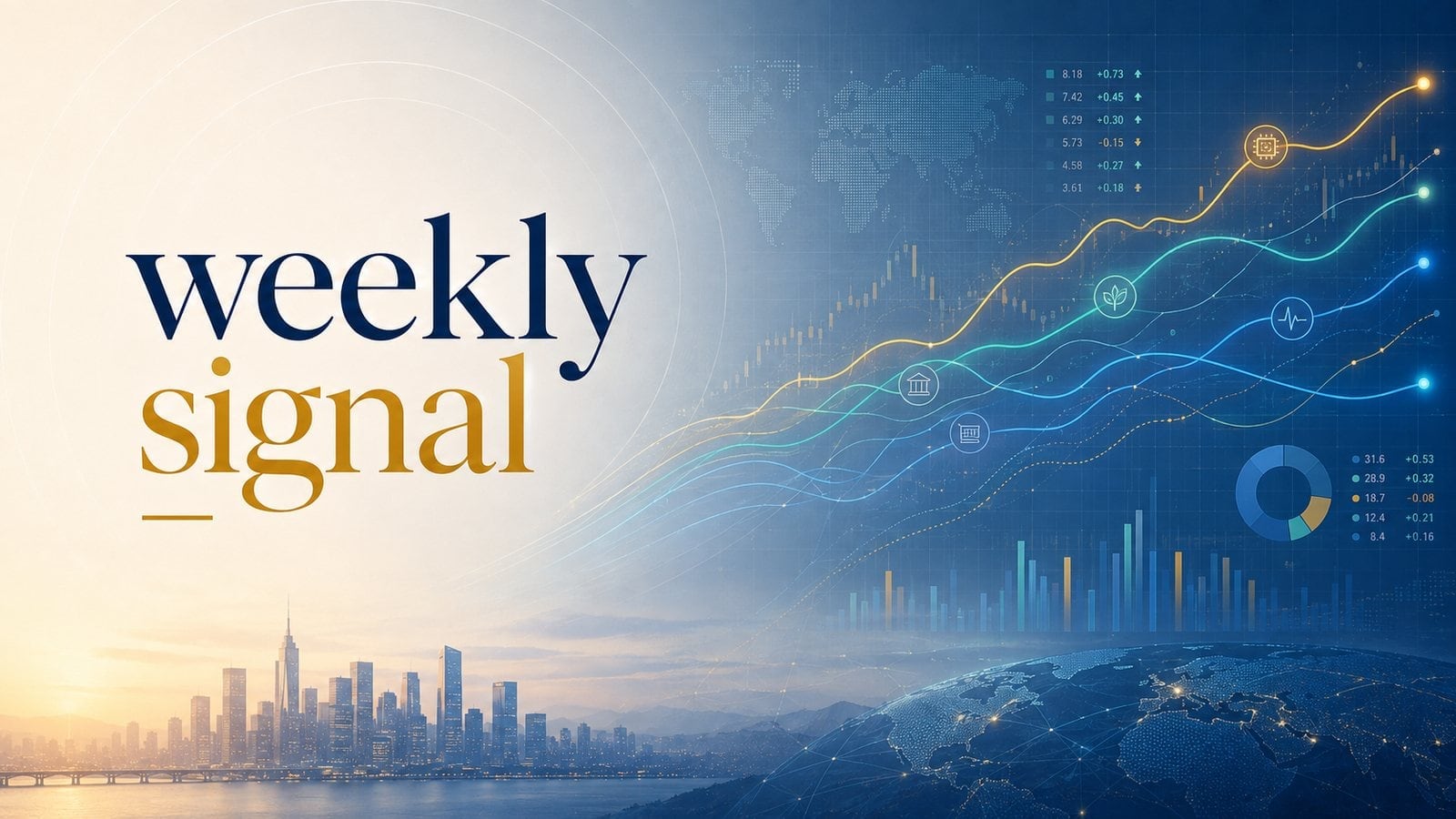 Weekly Signal cover — multi-line-chart: Magnificent Seven — Without Tesla, the Six Are Beating the Market